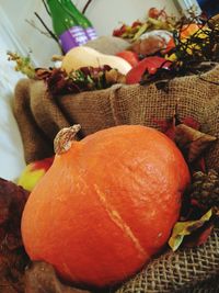 Close-up of vegetables in basket