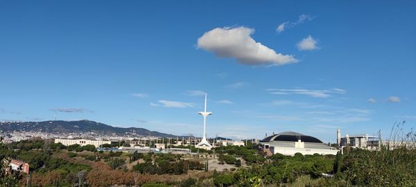 Panoramic view of buildings against sky