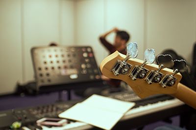 Close-up of guitar