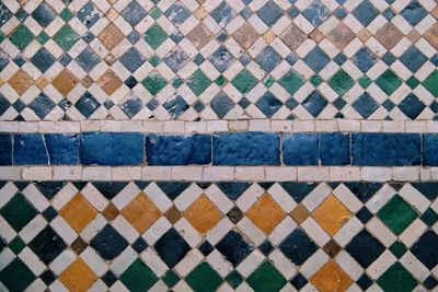 Full frame shot of tiled floor