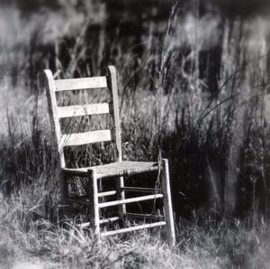 Wooden bench in park