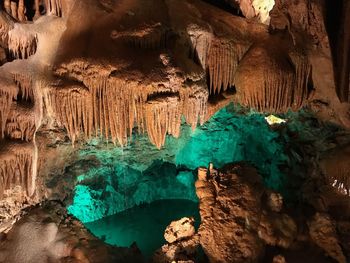 Rock formations in cave