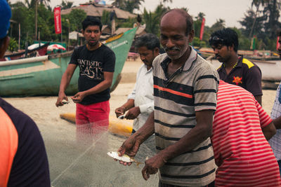 Group of people standing outdoors