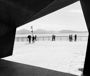 People walking on street
