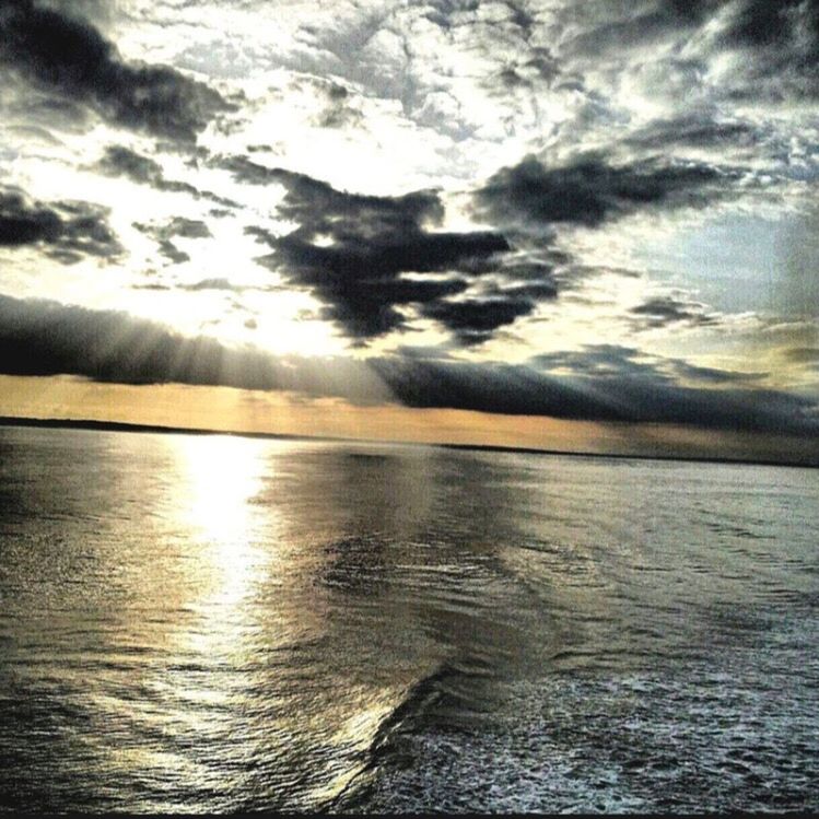 SCENIC VIEW OF SEA DURING SUNSET