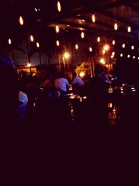 Crowd at night