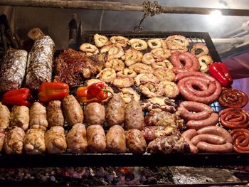 Vegetables on barbecue grill