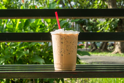 Close-up of coffee on table