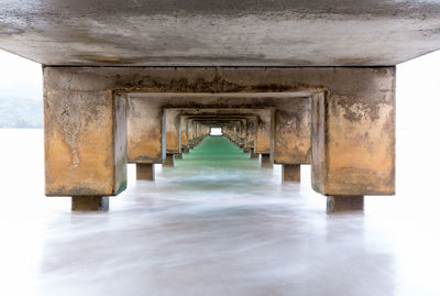 Interior of pier