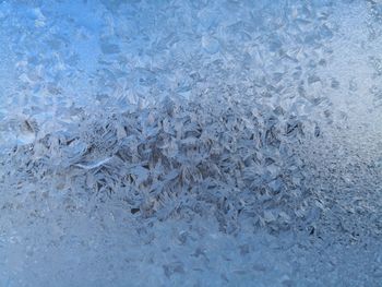 Full frame shot of frozen water