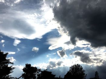Low angle view of cloudy sky