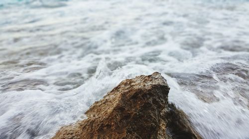 Scenic view of rocky beach