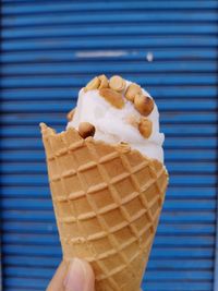 Close-up of ice cream cone