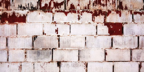 Shabby brick wall wallpaper. red white brick wall background. grunge banner