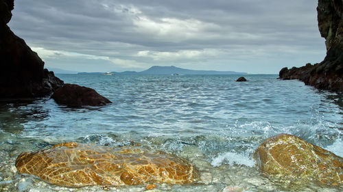 Scenic view of sea against sky