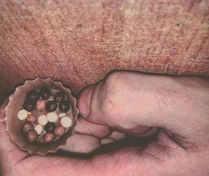 Close-up of human hand