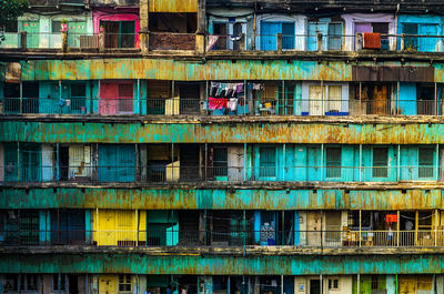 Low angle view of residential building