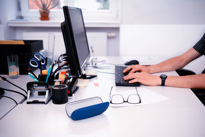 People working on table