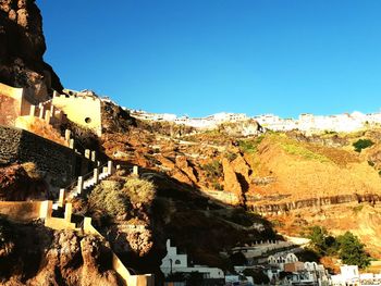 Low angle view of fort against sky