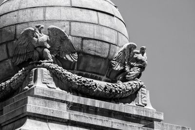 Low angle view of statue