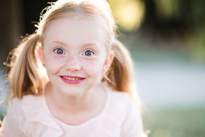 Close-up of cute girl