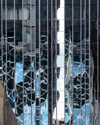 Full frame shot of glass building