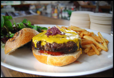 Close-up of food in plate