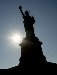 Low angle view of statue