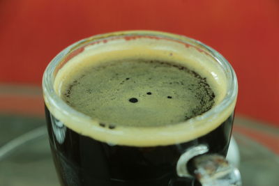 Close-up of drink on table