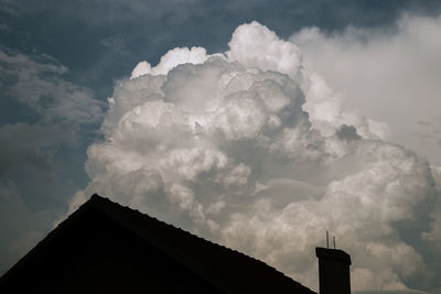 Low angle view of building against sky