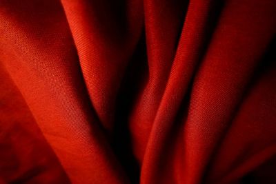 Full frame shot of red fabric