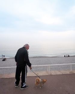 Full length of man on beach