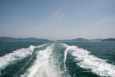 Scenic view of sea against sky