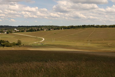 Scenic view of landscape against sky