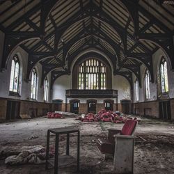 View of abandoned church