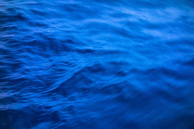 Extreme close up of blue sea