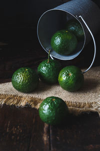 Close-up of balls with ball on table