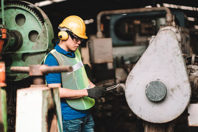 Full length of man working