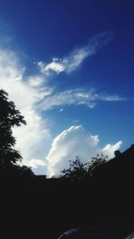 Scenic view of trees against cloudy sky