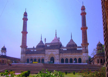 View of mosque against clear sky