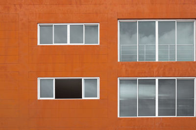 Full frame shot of orange building