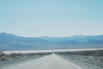 Country road passing through mountains