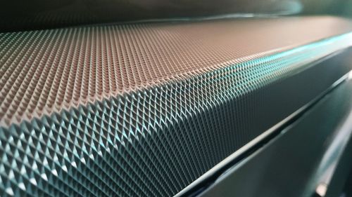 High angle view of dashboard