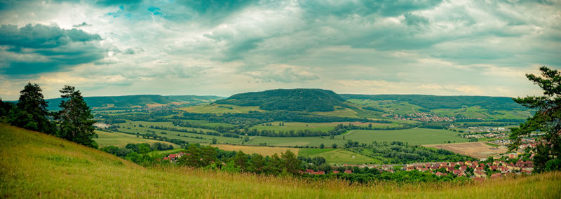 Scenic view of landscape against sky