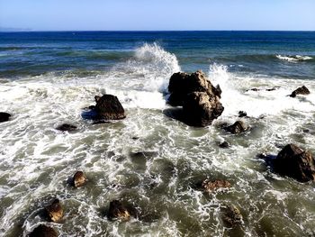 Scenic view of sea against sky