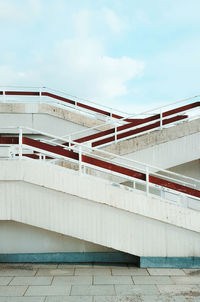 White staircases against sky