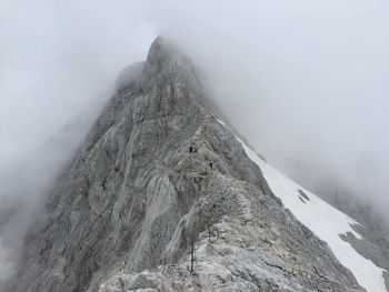 A snow capped mountain in the austrian alps