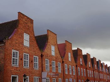 Low angle view of building against sky