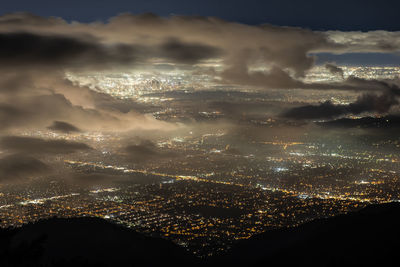 Cityscape overlooking los angeles from mt. wilson