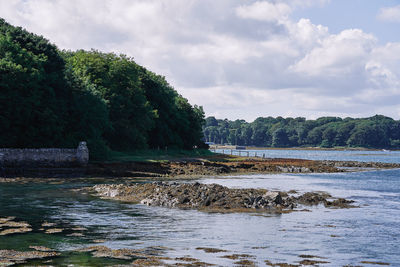 Scenic view of river against sky